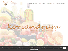 Tablet Screenshot of koriandrum.com